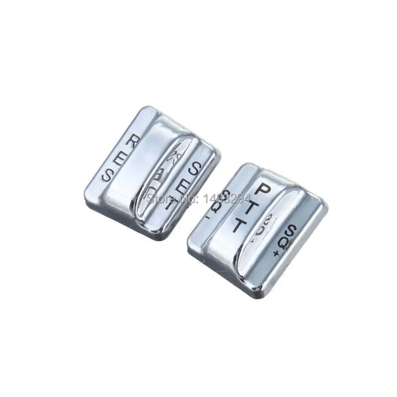 Один комплект хромированных кнопок для ручного переключателя корпуса с крышкой
