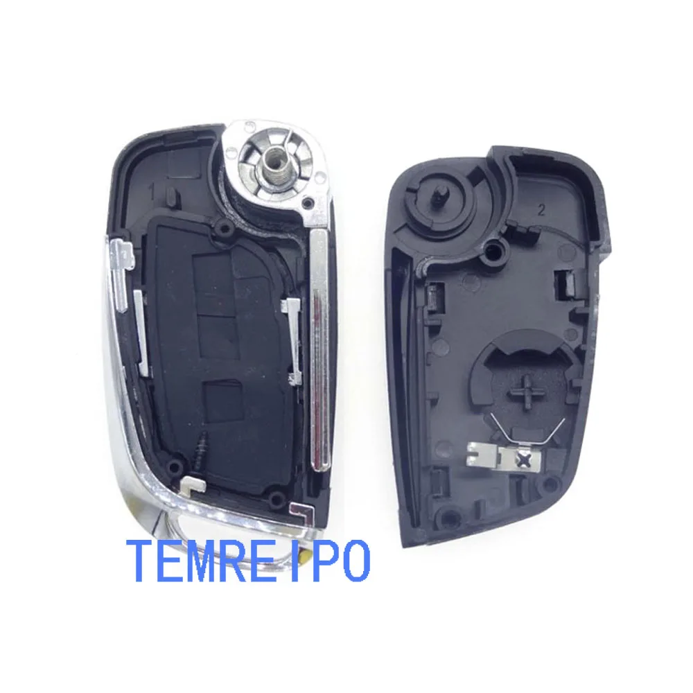 10 шт./лот модифицированный откидной складной чехол с двумя кнопками для