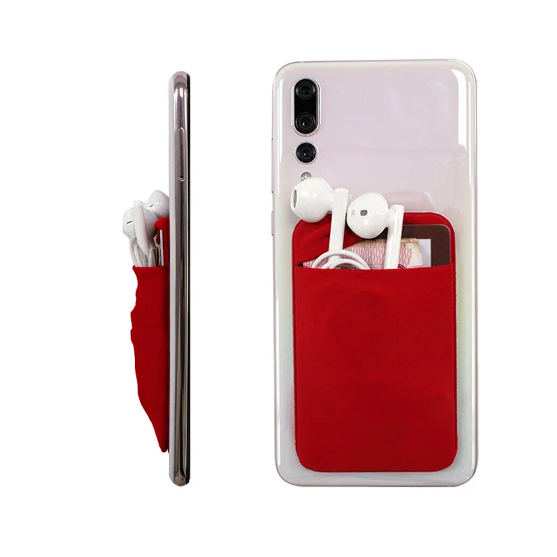 

Universal Mobile Phone Back Adhesive Cards Wallet Credit ID Card Holder Pocket Pouch Sticker 93*55mm