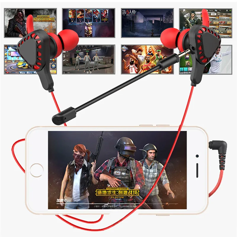 T8 PC игровая гарнитура проводные наушники в ухо стерео бас музыкальные с