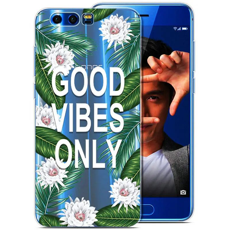 Arvin Clear Silicone Case for Huawei Honor 9 Slim Crystal Transparent Soft TPU Premium Phone Cover |