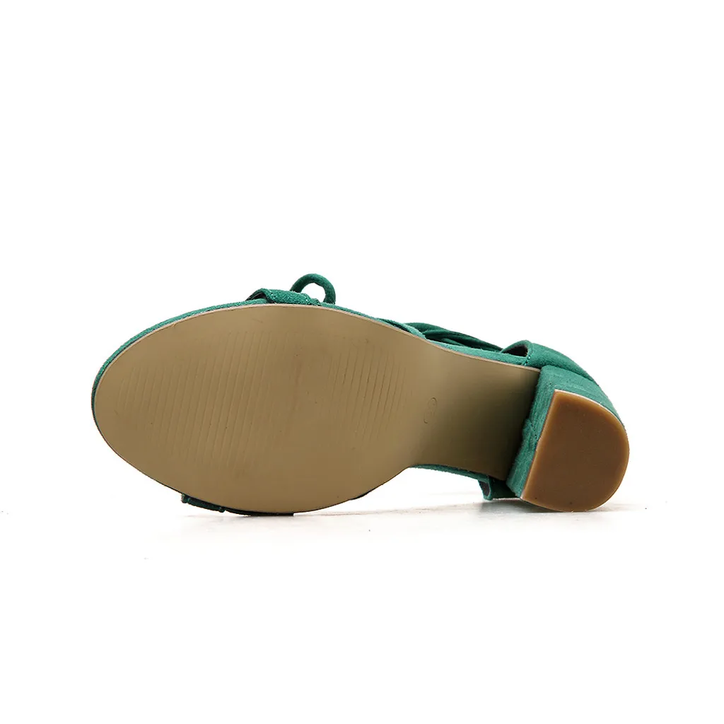 SAGACE/летние женские босоножки пикантные из флока с открытым носком и ремешком на