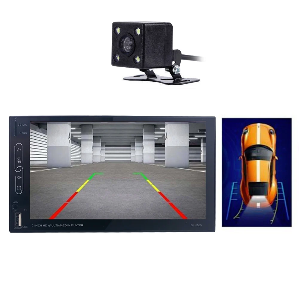 " 2 DIN автомагнитола Bluetooth стерео MP5 плеер USB Carplay и Android авто сенсорный экран AUX+ камера