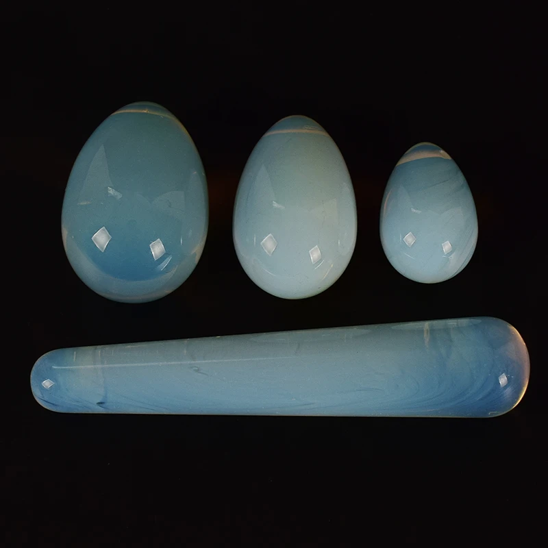 

Drill Opalite Yoni Egg set Pleasure Stick Vaginal Magic Ball Crystal Massage Wand Ben Wa Balls for Women Kegel Exerciser