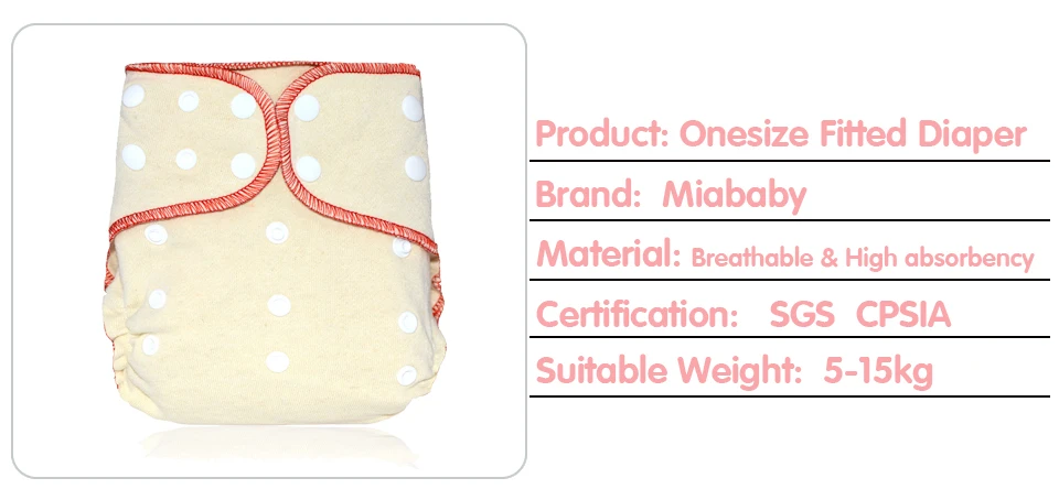 Miababy(3 шт./лот) Onesize пеньковая ткань пеленки для тяжелой влажности подходит для ребенка 5-15 кг, натуральная пенька