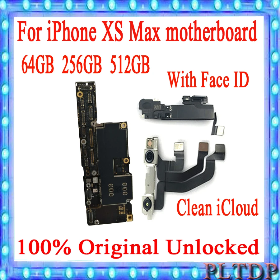 Заводская разблокированная материнская плата для iPhone XS Max с распознаванием лица