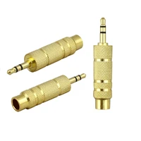 audio 3 5mm stereo male to 6 3mm 14in stereo female adapter one pcs