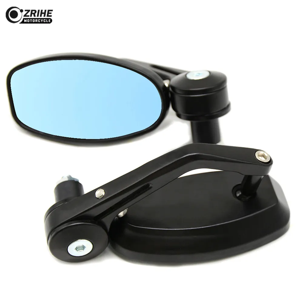 Черное зеркало заднего вида для мотоцикла 22/24 мм ручки на руль kawasaki NINJA ZX10R RR KRT