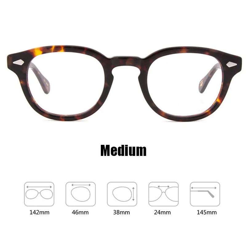 Джонни Деппом очки Для мужчин женщин компьютерные набора круглых прозрачных