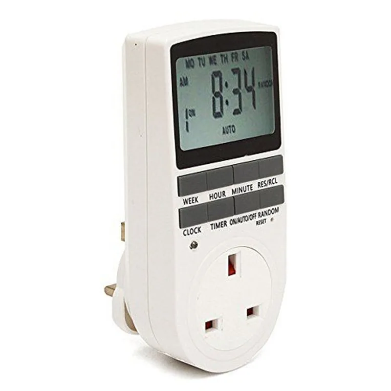 Electronic Digital Timer Switch EU Plug Kitchen Outlet 230V 50HZ Week 12/24 Hour Programmable Timing Socket US/UK/AU | Обустройство