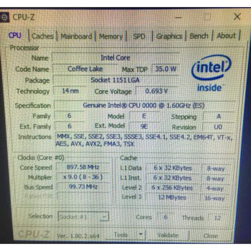 QN8J ES процессор INTEL I7 Инженерная версия intel core I5 8400 I3 8100 1,6 графика HD630 работа на LAG 1151 z370 материнская плата