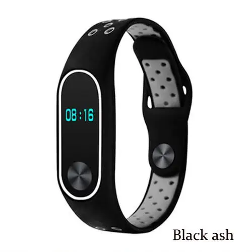 Силиконовые браслеты для Xiaomi mi Band 2 Fresh looks ремешок mi band 2 браслет сменный спортивный ремешок аксессуары - Цвет: 8