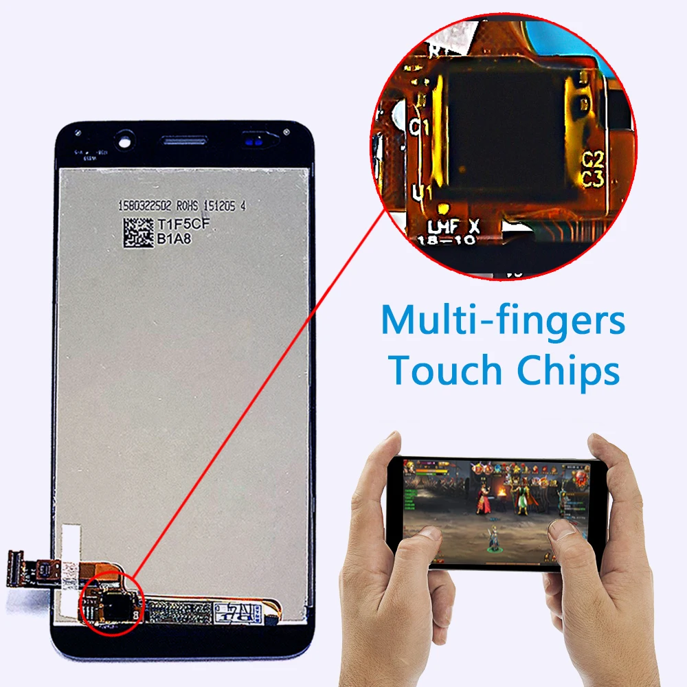 Honor 4A 5 0 дюймовый ЖК-дисплей Huawei Y6 SCL-L01 SCL-L21 SCL-L04 кодирующий преобразователь