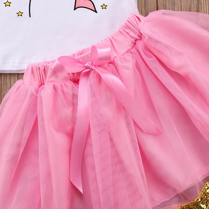 Новый летний жилет с рукавами и оборками для маленьких девочек футболка Топ +