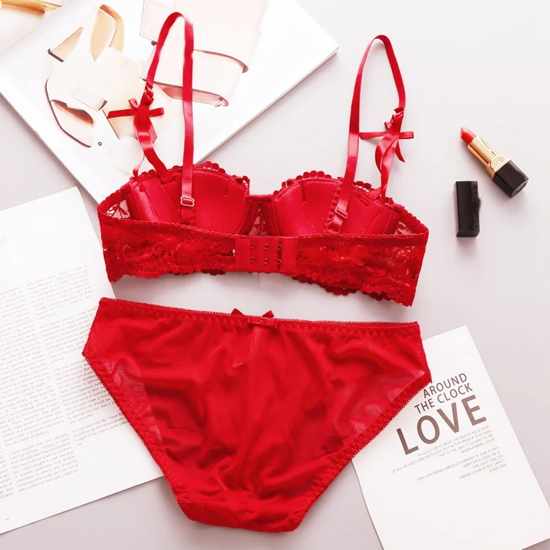 Женский кружевной сексуальный комплект с бюстгальтером Модный нижнего белья