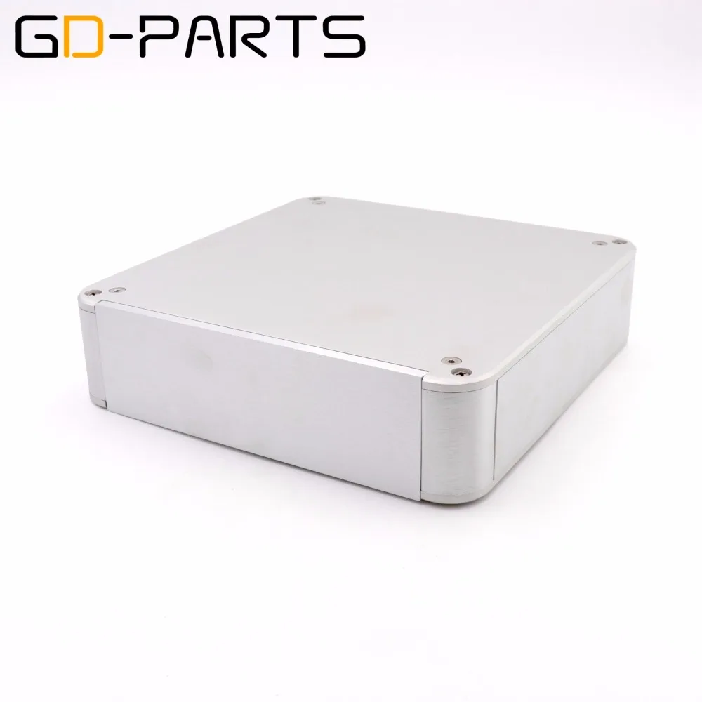 GD-PARTS 214x214x55 мм Полный алюминиевый корпус усилителя чехол для Hifi DIY усилитель для наушников ЦАП Круглый угол 1 шт