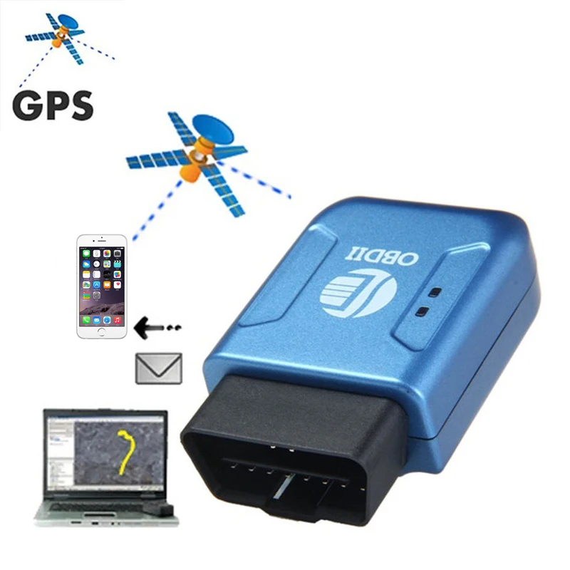 TK206 автомобиля gps gprs-трекер Мини Автомобильное устройство слежения OBD II 2 реальное