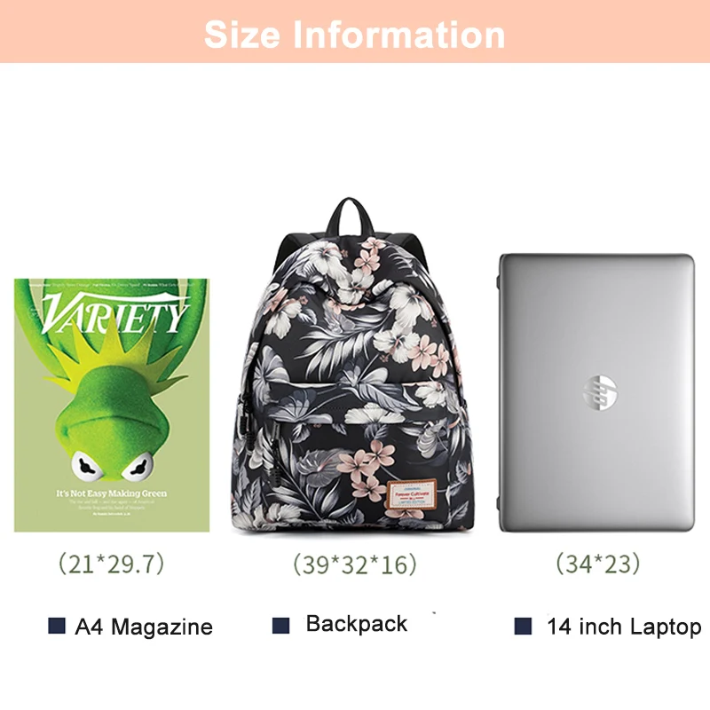 Холщовый школьный рюкзак для девочек-подростков Mochila Feminina цветочные сумки с
