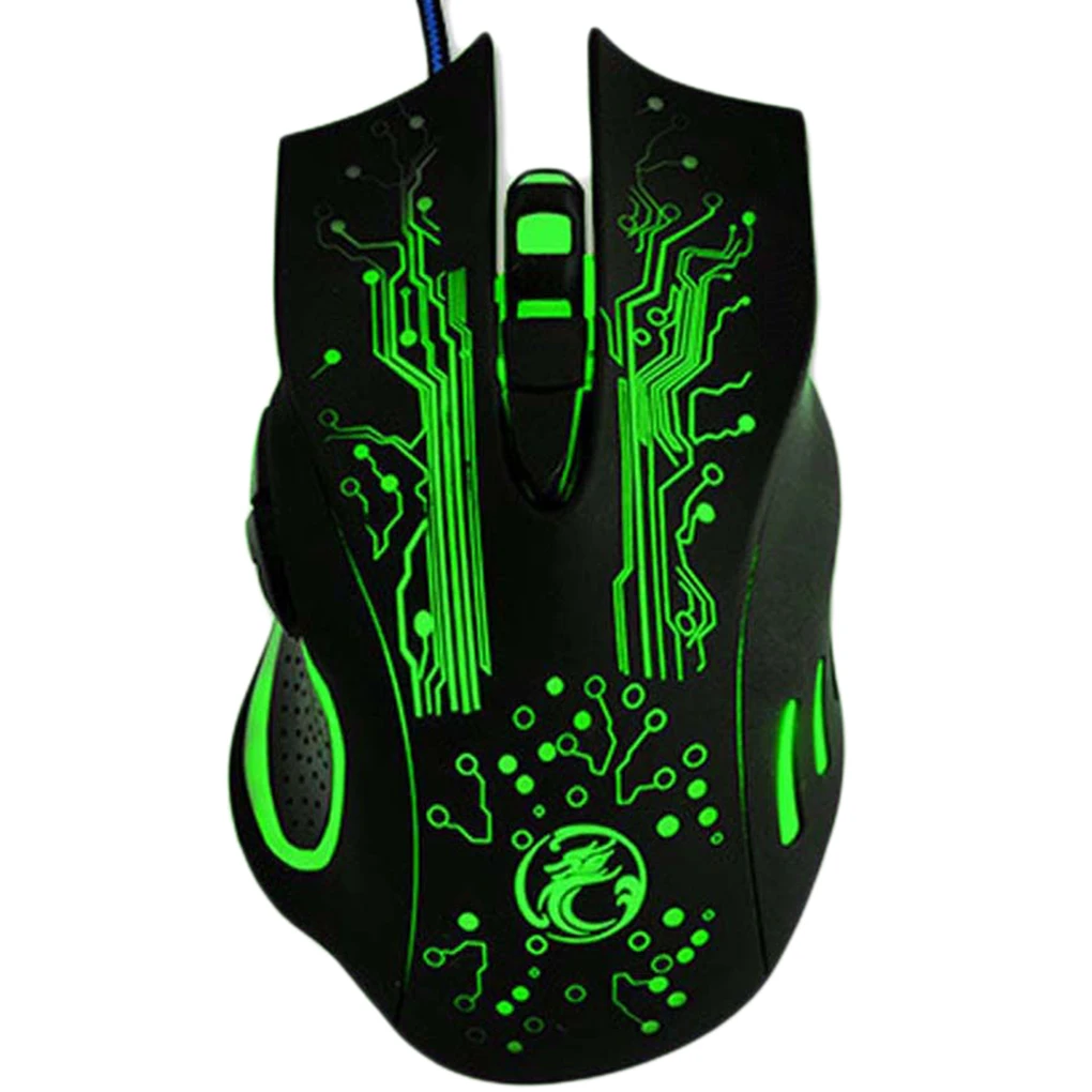 

iMICE X9 2400DPI Adjustable 6 Buttons Breathing LED Optical Mouse USB Wired Computer Gaming Mice