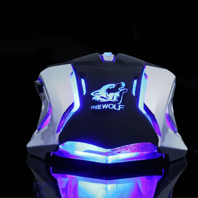 Проводная V8 Бесшумная USB эргономичная оптическая игровая мышь 3200 dpi для ПК, ноутбука, компьютера, светодиодный геймерская мышь с металлической пластиной и подсветкой