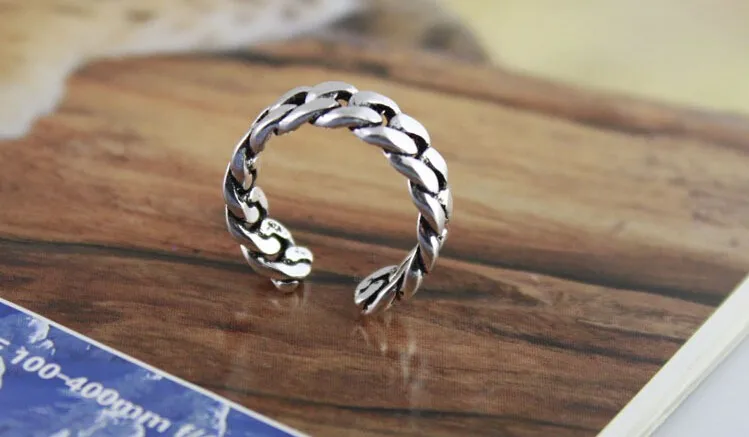 Новое поступление высокое качество Ретро стиль тайское серебро 925 пробы мужские