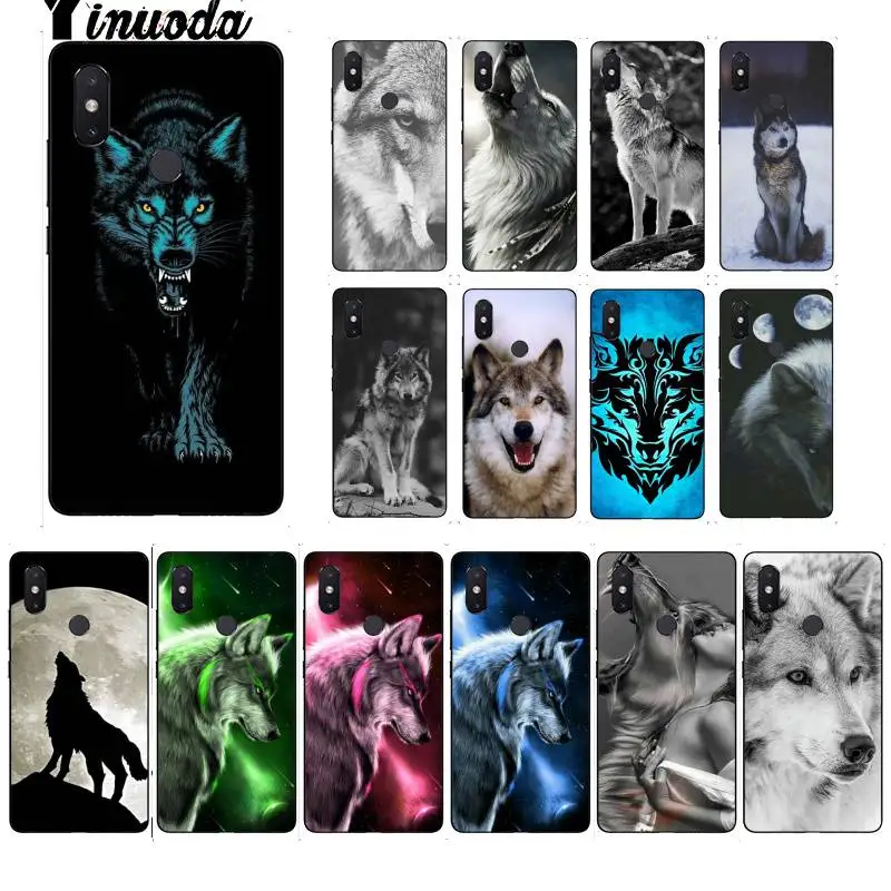 Чехол для телефона Yinuoda angry Animal wolf Face с узором Xiaomi Mi 6 Mix2 Mix2S Note3 8 8lite Redmi 5 note5 Note4
