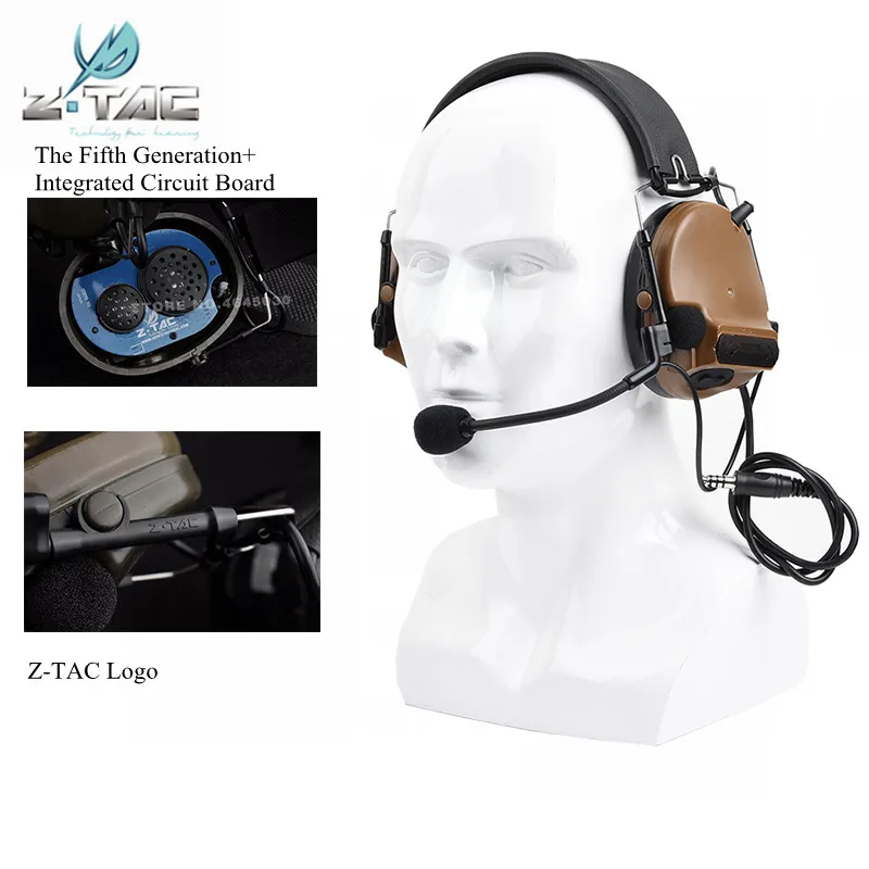Z TAC Airsoft Comtac III гарнитура C3 Шум наушников снижение пятого поколения + интегральная