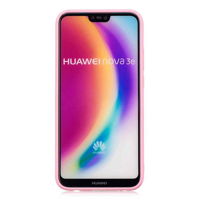 Силиконовый чехол из ТПУ для Huawei Nova 3e мягкая задняя крышка карамельных цветов P20