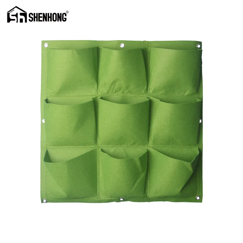 Multiple Styles Vertical Grow Bag Gardening Wall Hanging Felt Bonsai Bags Flowers Growing Pot | Дом и сад