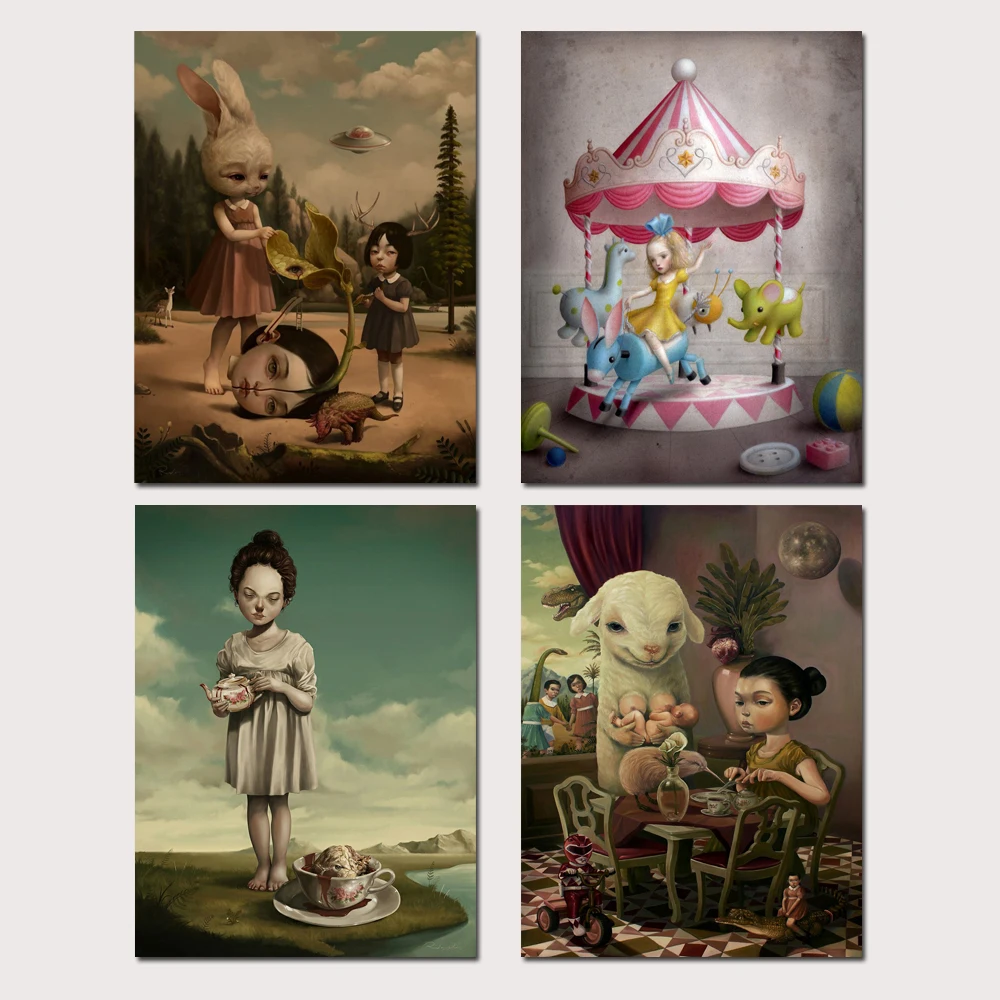 Mark Ryden Mark Ryde 1 панель абстрактное украшение на стену, живопись маслом плакат холст картина печать для гостиной домашний декор 15