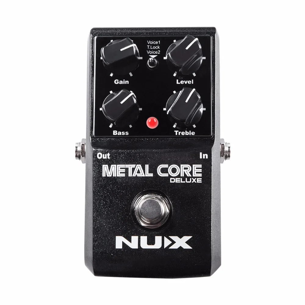 NUX Модернизированный металлический Core Deluxe искажения Гитары педаль эффектов Классический Металл и современные очень тяжелый металл гитарная педаль