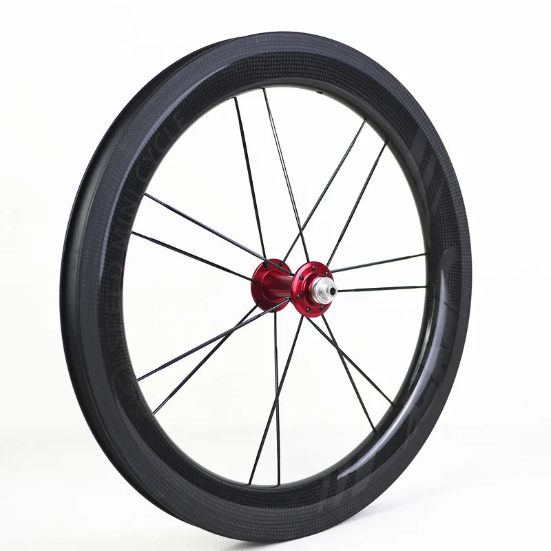 1" карбоновое колесо 74 мм Hubsmith концентратор 2 скорости Brompton колеса велосипеды EZO/TPI керамические SMC скорость мини цикл складные велосипеды карбоновый обод