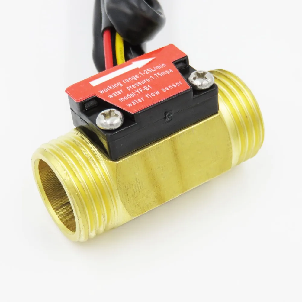 Медный датчик расхода воды 1 25 л/мин 2 шт.|water flow sensor|flow sensorwater |