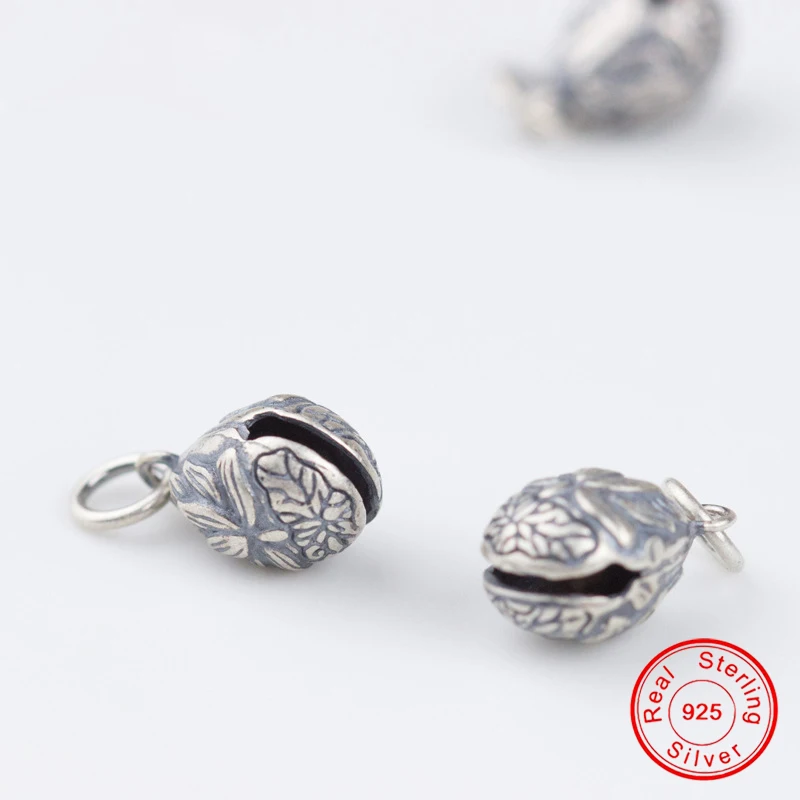 UQBing винтажные тайские серебряные подвески с цветком и гравировкой в виде