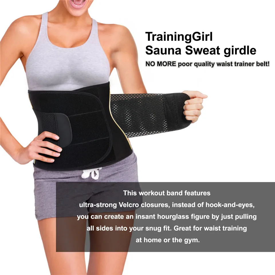 Junlan Women Waist Trainer Neoprene Slimming Belt Reducing Workout Shapewear Tummy Control Training Shaper Modeling Shaping
