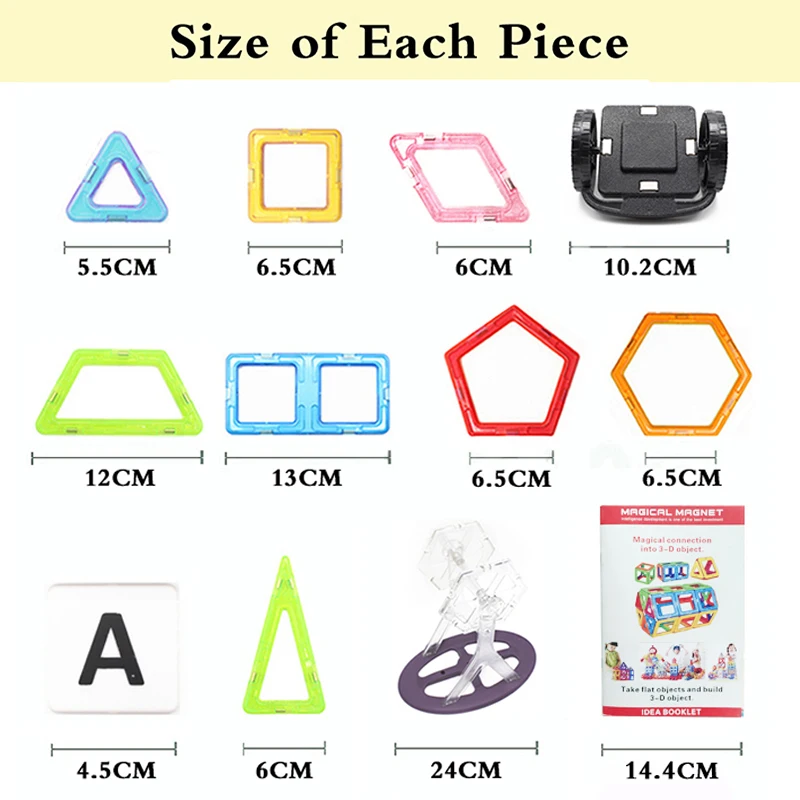 Espeon 10pcs/lot Magnetic Constructor Multicolor Brick Part DIY 3D Designer Kids Educational Base Construction Toys | Игрушки и хобби