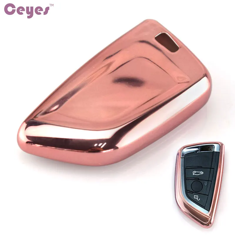 Ceyes автомобильный Стайлинг чехол наклейка для BMW 3 4 кнопки Smart Of X1 X5 X6