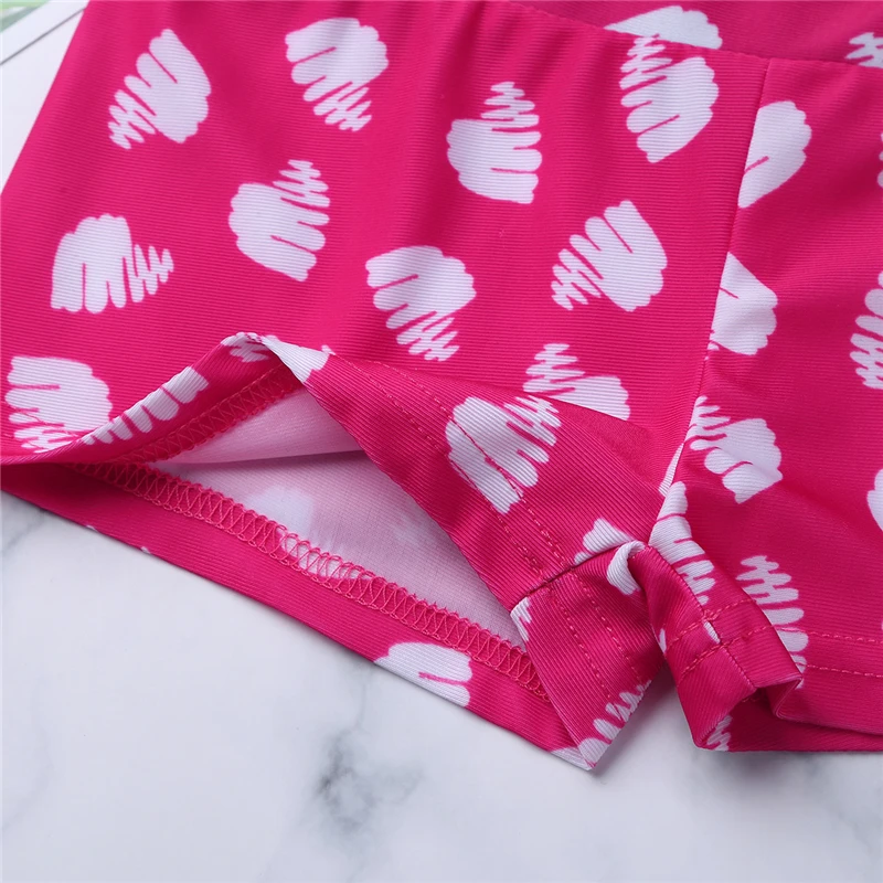 Детские шорты трико для девочек детская одежда с широким эластичным поясом