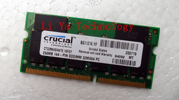 Micron CRUCIAL The original SD 256M PC133 notebook memory ram SODIMM computer | Компьютеры и офис