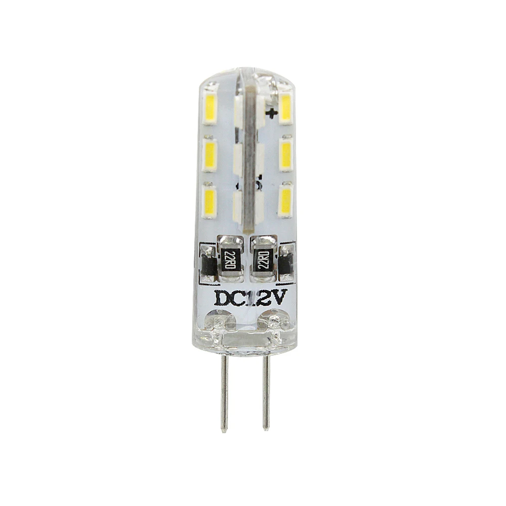 2 шт./лот 3014 SMD G4 Светодиодная лампа кристальная люстра 12 в пост. Тока 24 светодиода