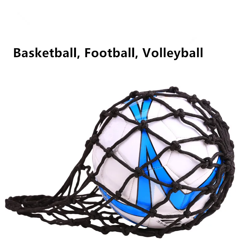 Weaving Nylon Net Bag Ball Carrying Mesh Net Bag Sports Portable Equipment Football Balls Volleyball Ball Net Bag