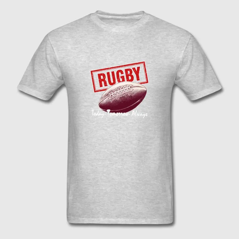 Забавные Повседневное футболка для Для мужчин хлопок Rugbys футболки короткий