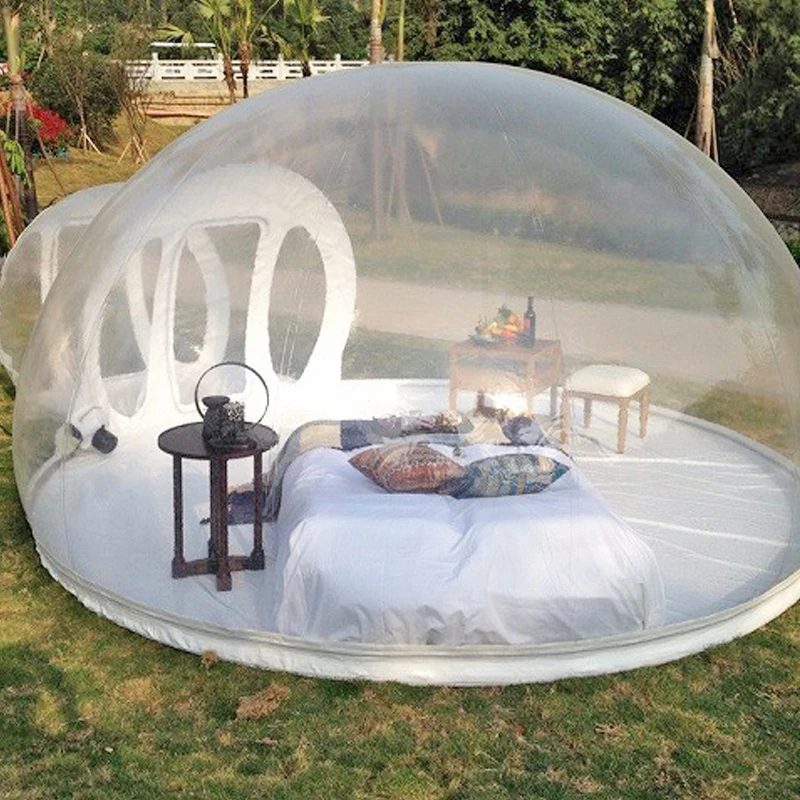 Bestellen Freies Verschiffen! Freies Pumpe! Klar Aufblasbare Kuppel Zelt Aufblasbare Blase Zelt Transparente Aufblasbare Zelt Für Outdoor Camping