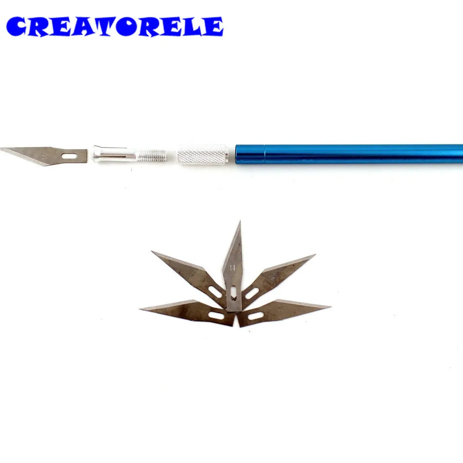 5 лезвий нож для резьбы по дереву Ремесло Скульптура гравировка скальпель DIY