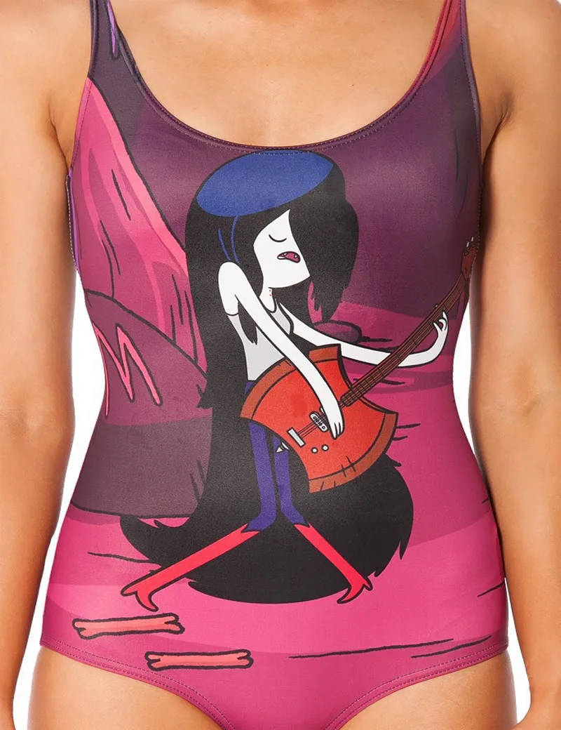 Дизайнерский слитный Печатный сексуальный пианино богини женский купальник для