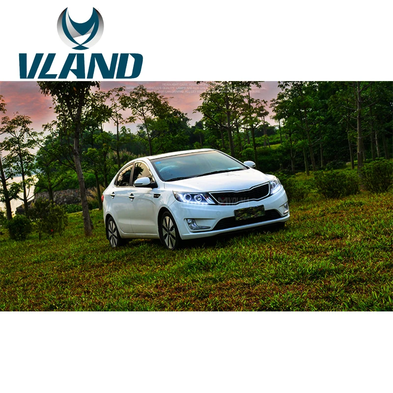 VLAND фабрика для автомобиля фара KIA K2 2011 2012 2013 2014 Рио светодиодный головной свет с DRL