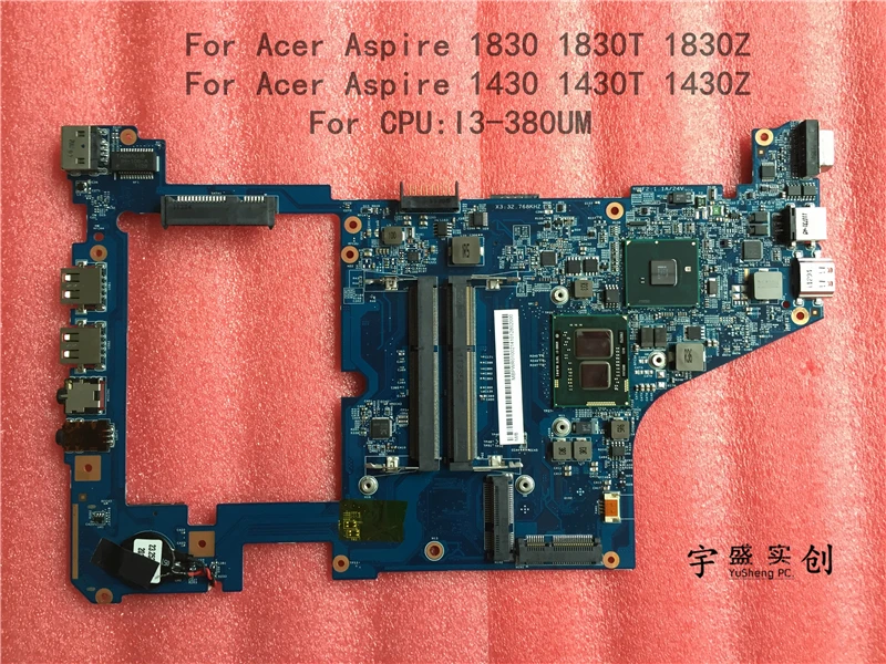 48.4GS01.02N 48.4GS01.02M для ноутбука Acer Aspire 1830 т 1830Z 1430 1430T 1430Z материнская плата Процессор I3