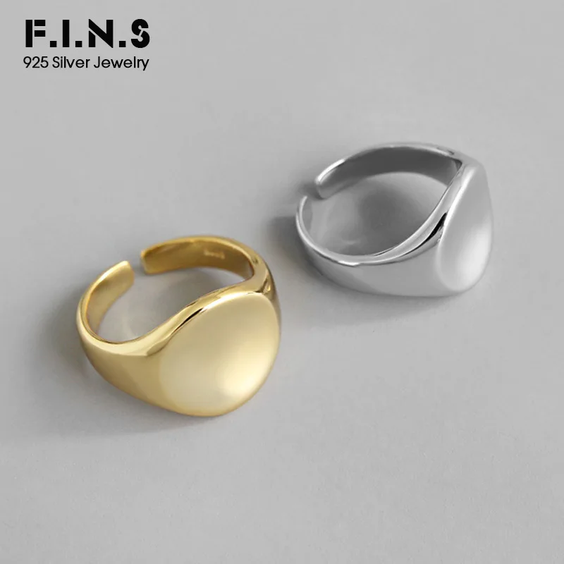 F.I.N.S Корейский Японский стиль S925 Стерлинговое серебряное кольцо INS