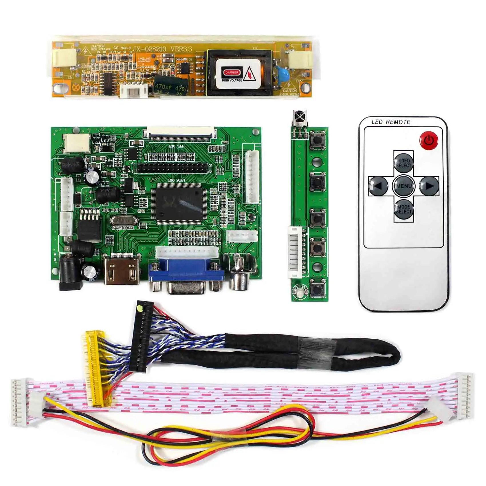 For 15.4&quot 17&quot 1440x900 LCD Screen LP171WP5 5N154C3 N170C3-L01 LTN154BT05 B170PW02 CLAA154WP05 HD MI VGA 2AV Controller Board |