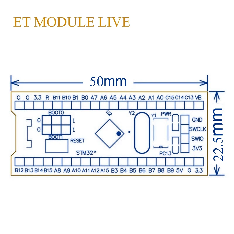 STM32F103C8T6 ARM STM32 минимальная система модуль развития для arduino CS32F103C8T6